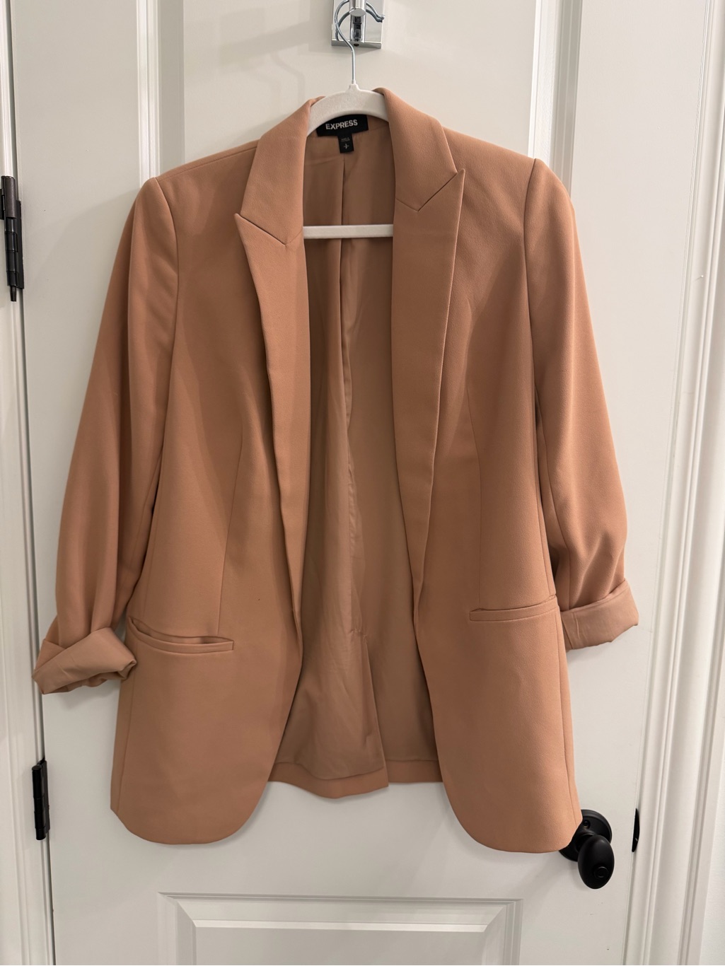 Express Women's Blazer Jacket - Camel